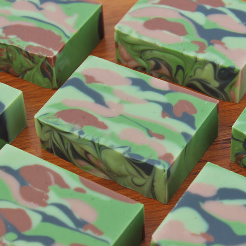 Unscented Camo Handmade Soap