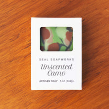 Load image into Gallery viewer, Unscented Camo Handmade Soap